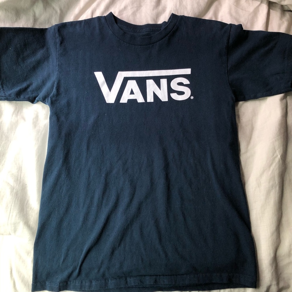 VANS NAVY BLUE SHORT SLEEVE TEE